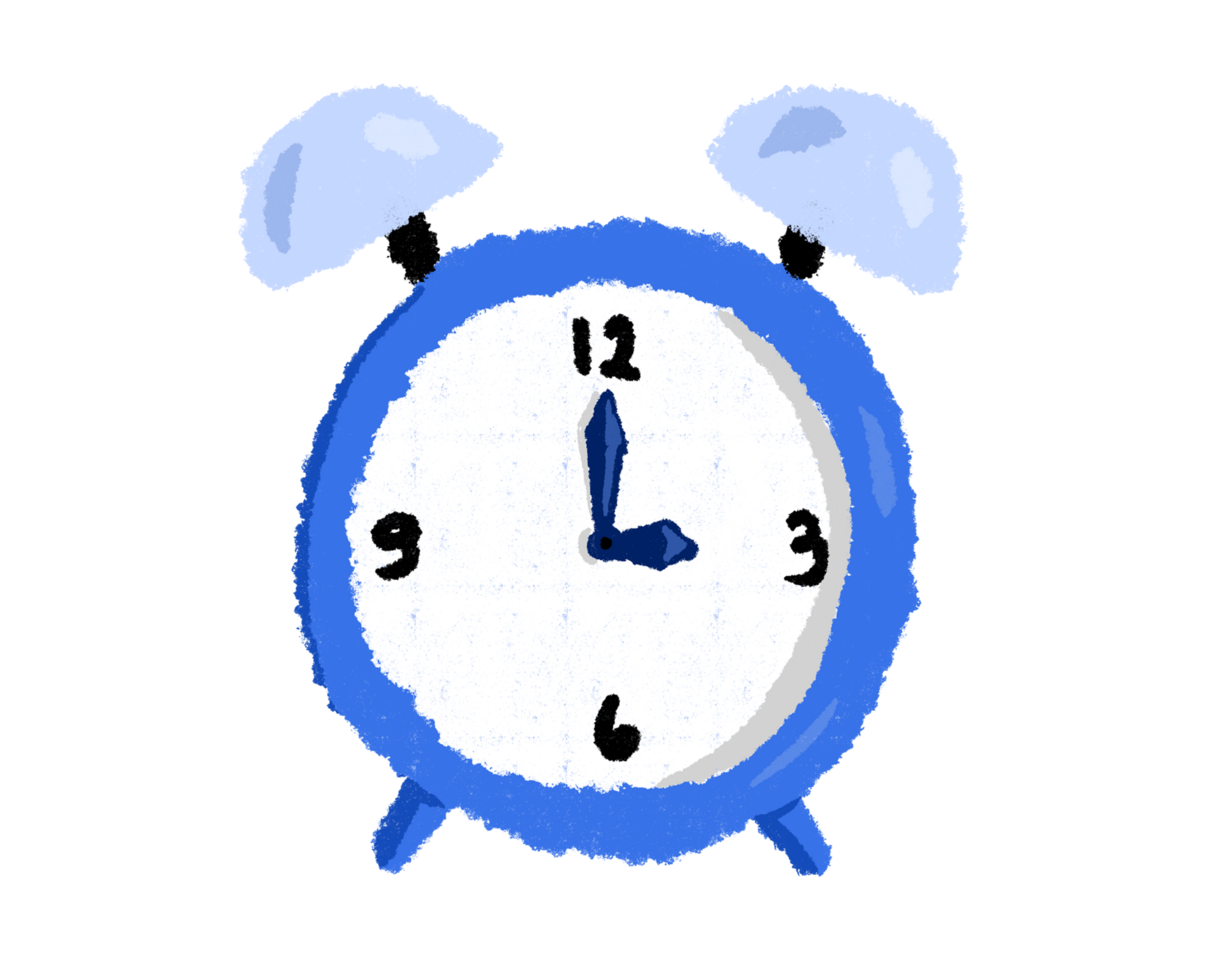 alarm clock hand draw png
