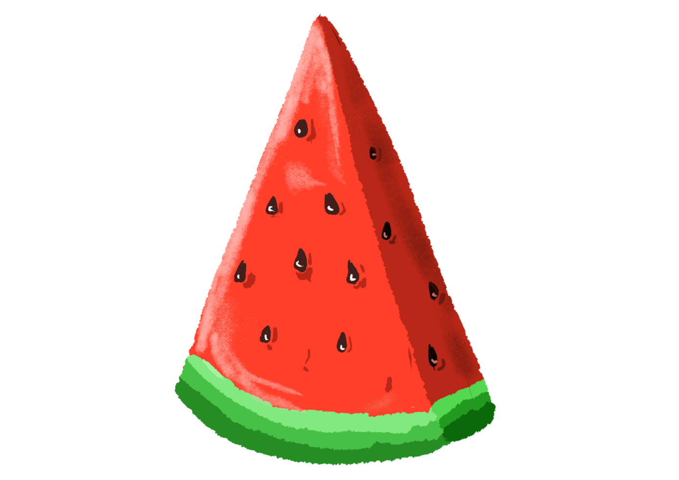 a slice of watermelon illustration png