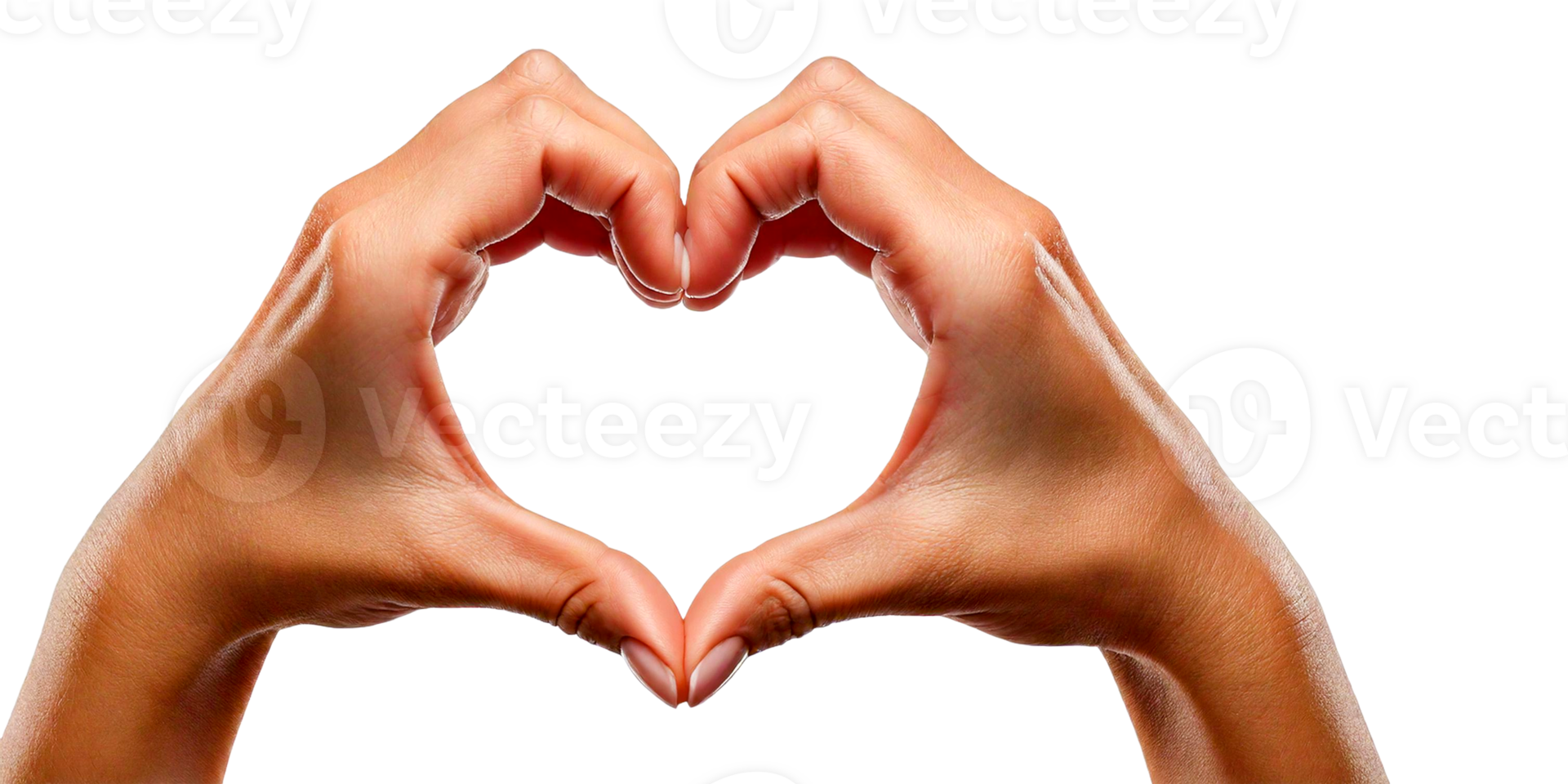 Two hands make hart shape form png