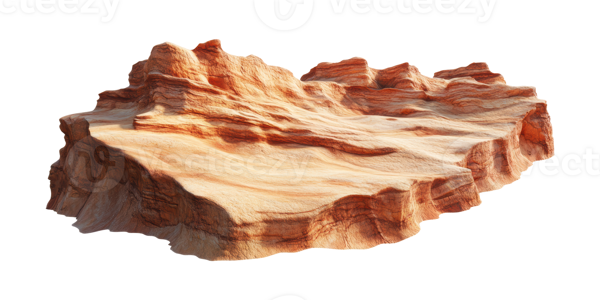 Rocky terrain formation isolated on transparent background png