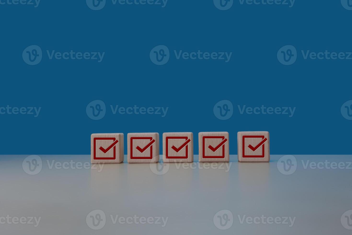 Concept of project success or progress. Check all completed tasks in the checkbox photo
