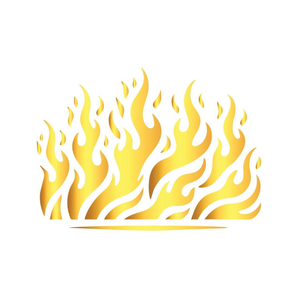 A fire logo with flames on a white background vector