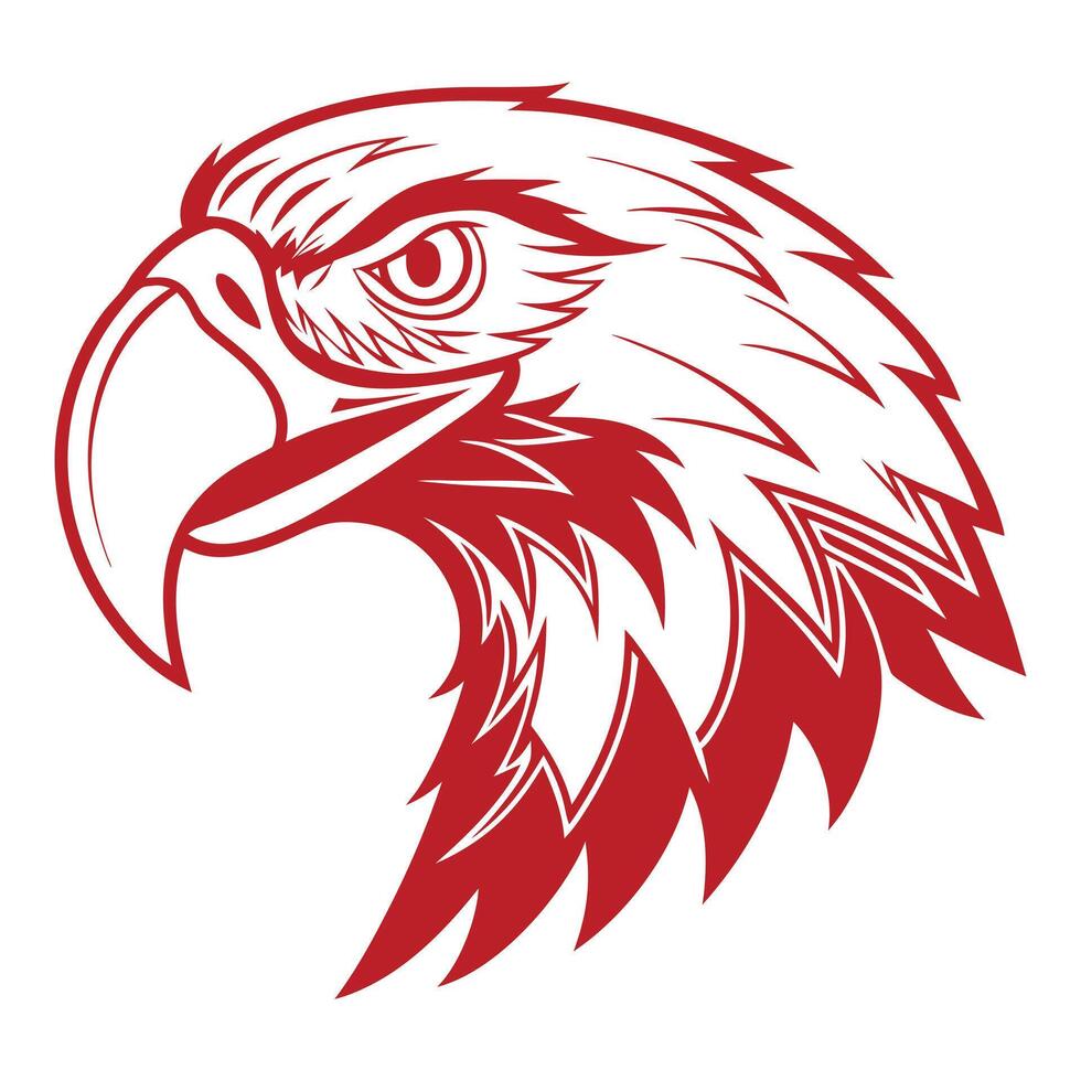 The head of an eagle vector