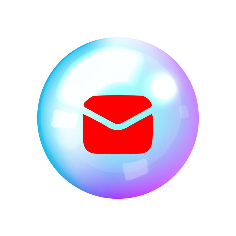 Bold Mail Icon for User Interaction and Messaging png