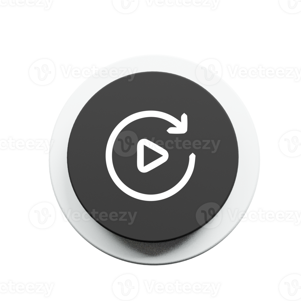 A button with a play button on it png