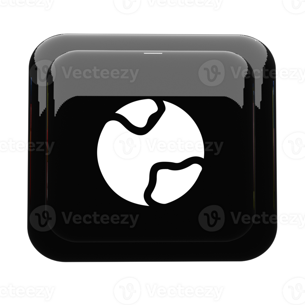 A black and white button with a tennis ball on it png