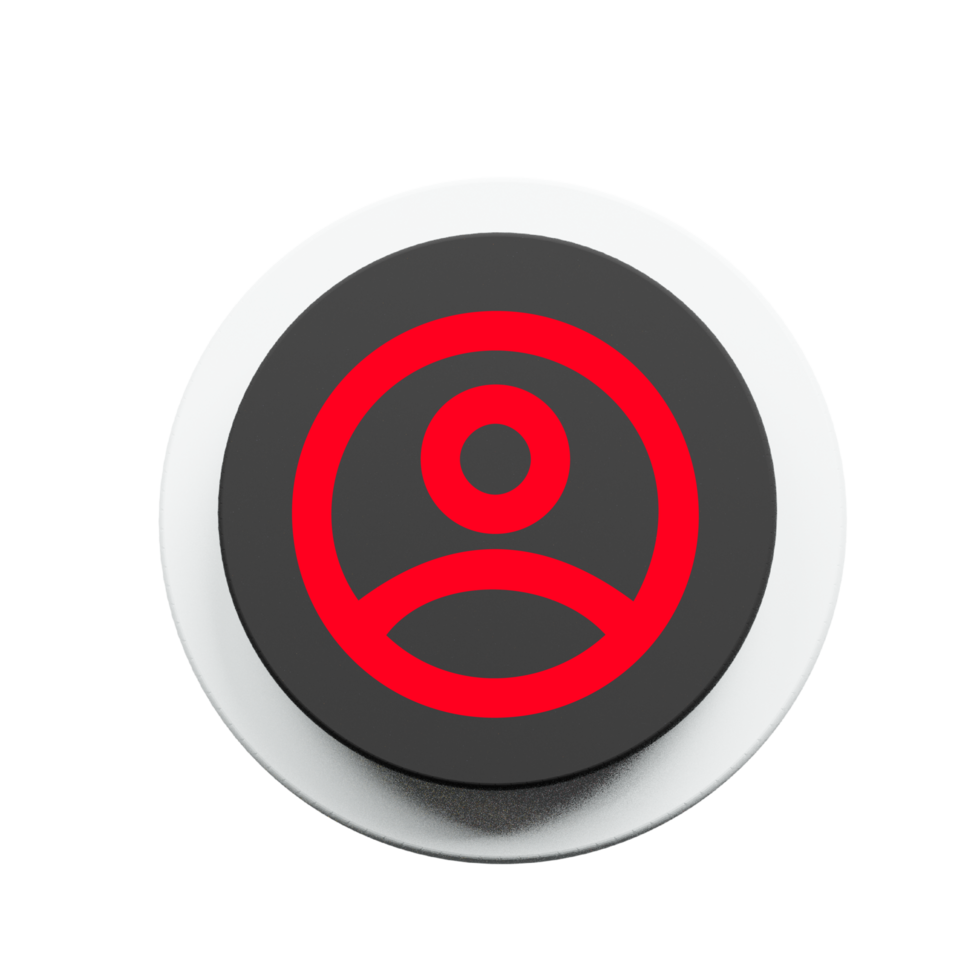Stylized User Icon for Website Interface png