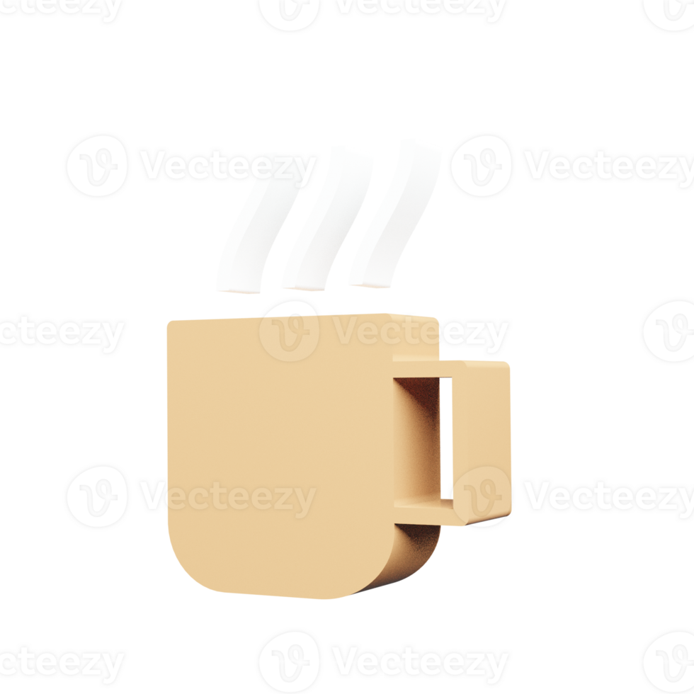 A coffee cup with steam coming out of it png