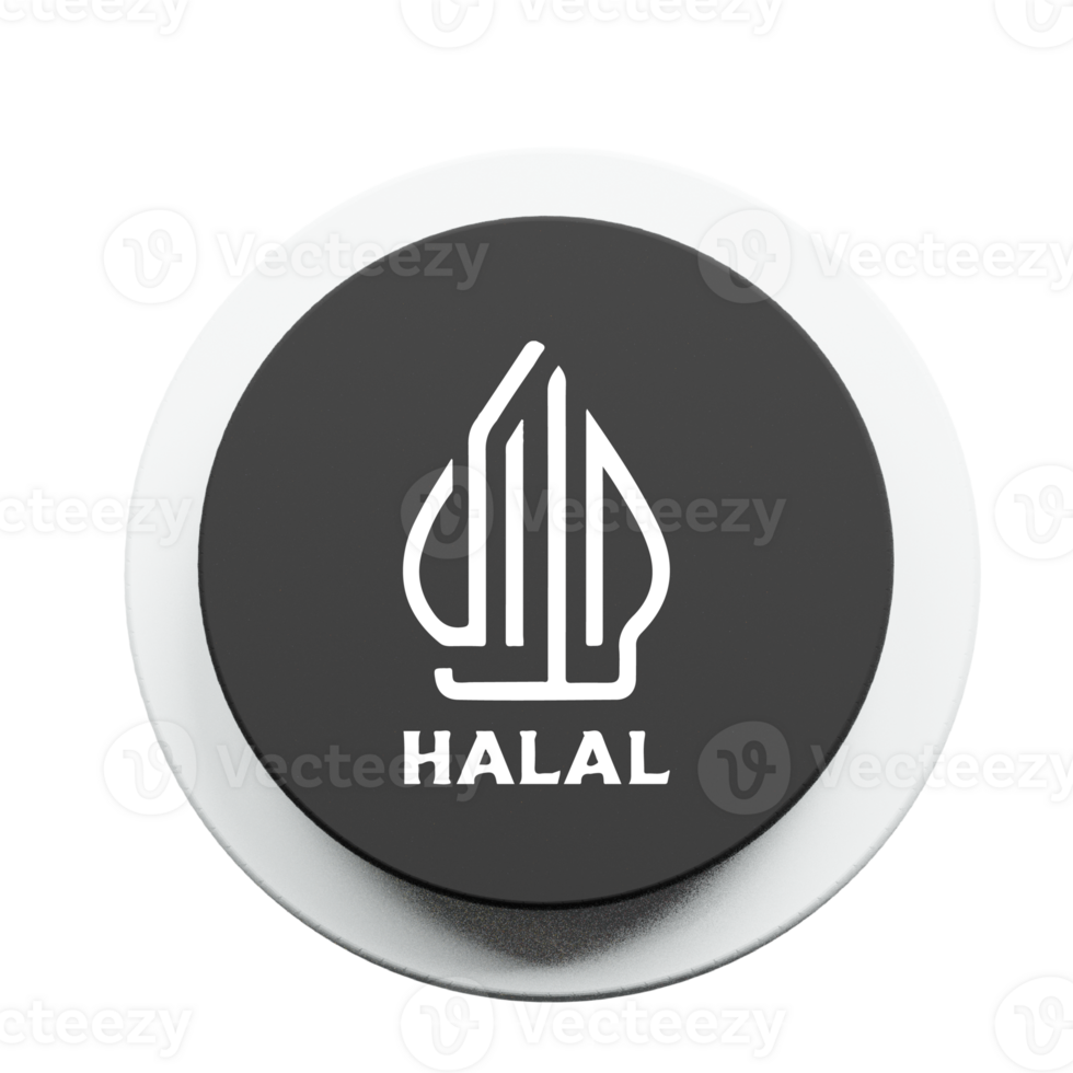 A black button with the word haal on it png