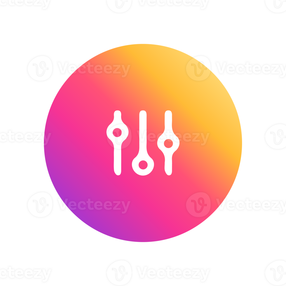 A colorful circle with three different colored lights png