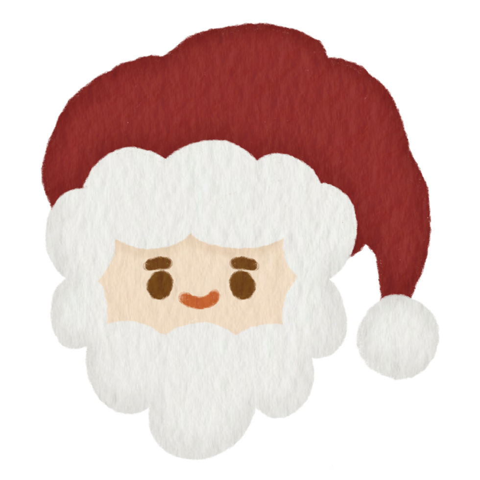 Merry Christmas isolate Santa Claus and holiday decoration. png