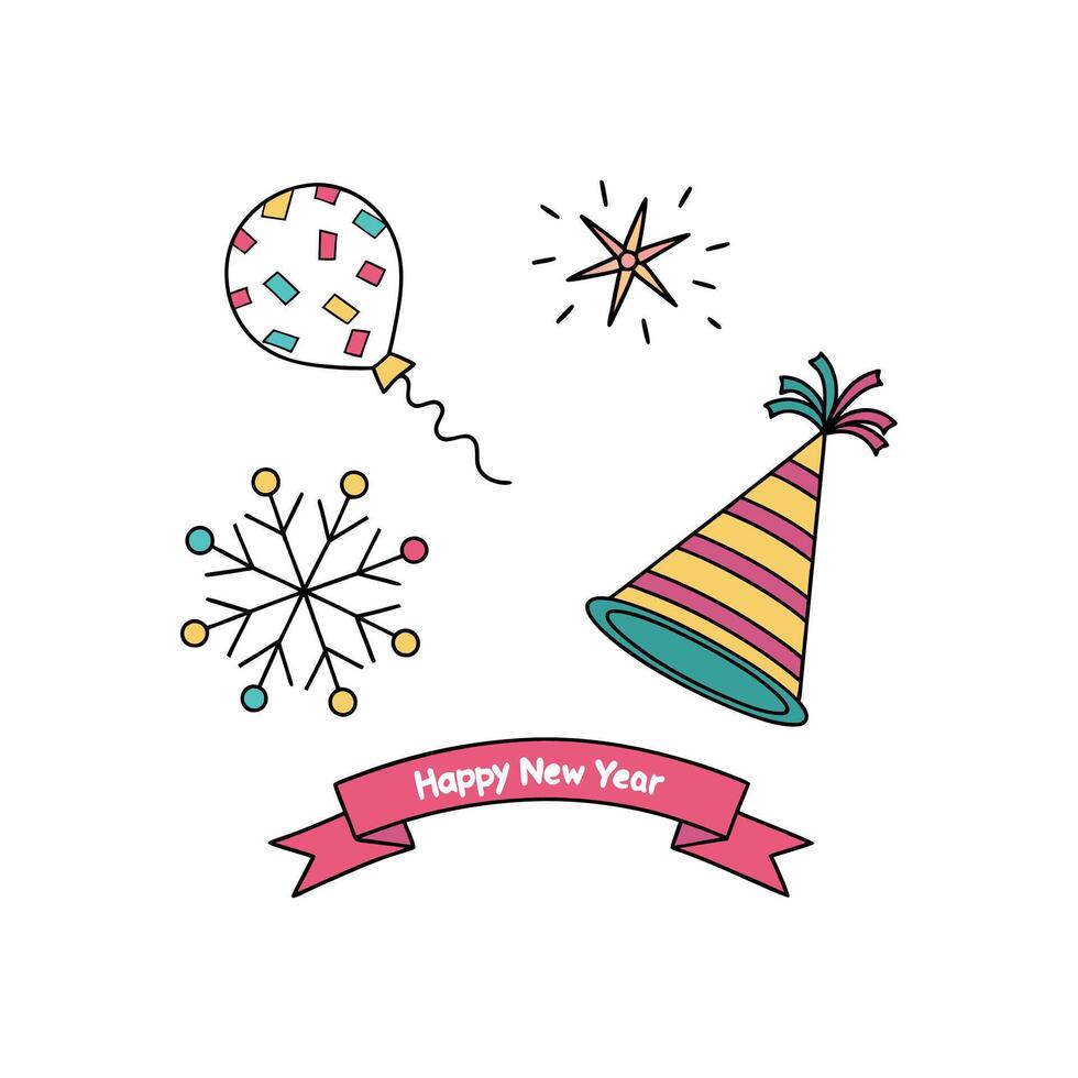 Happy new year vector