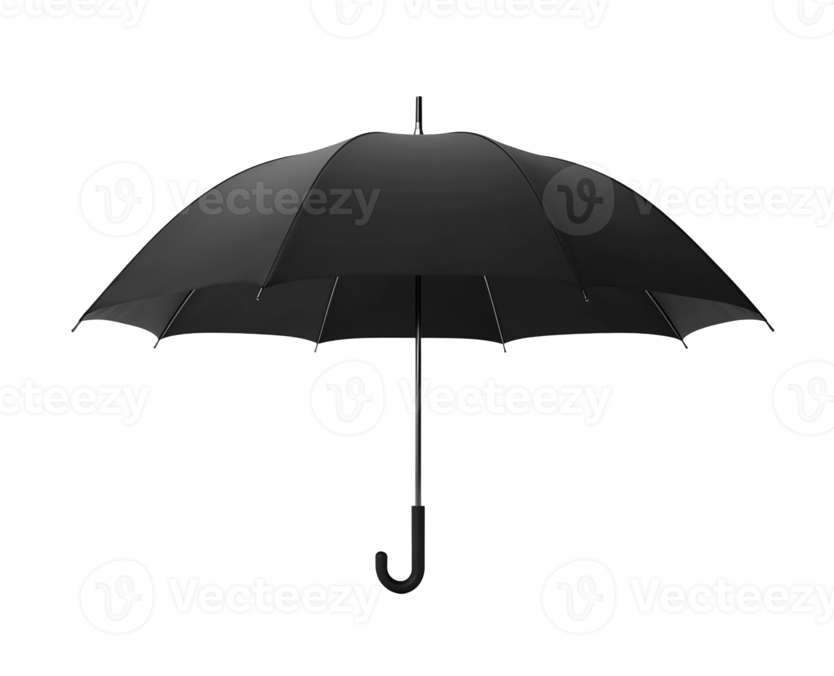 Open Umbrella in a Direct Front View png