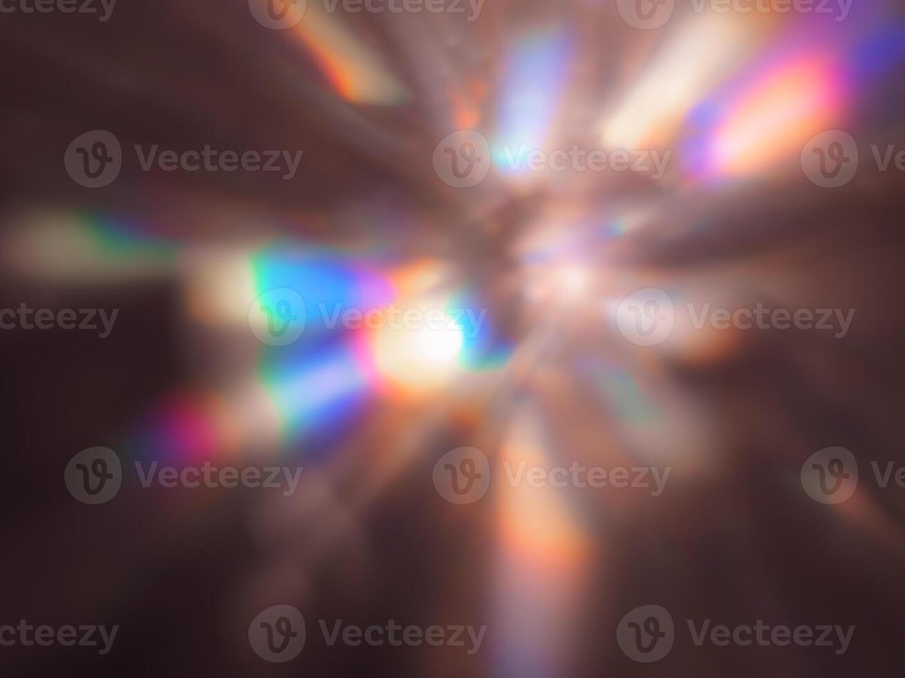 Blurred reflection for New Year or Christmas abstract background. photo