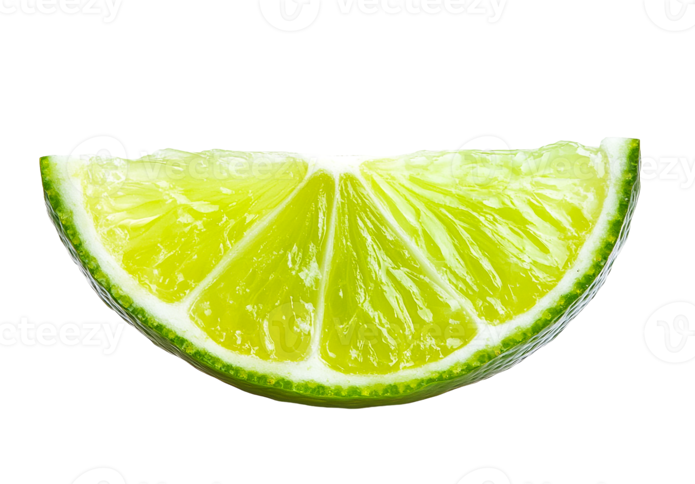 One Slice of Lime with Detailed Pulp png