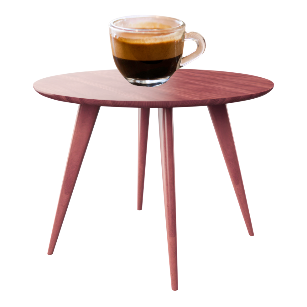 A coffee table with a cup of coffee on it png