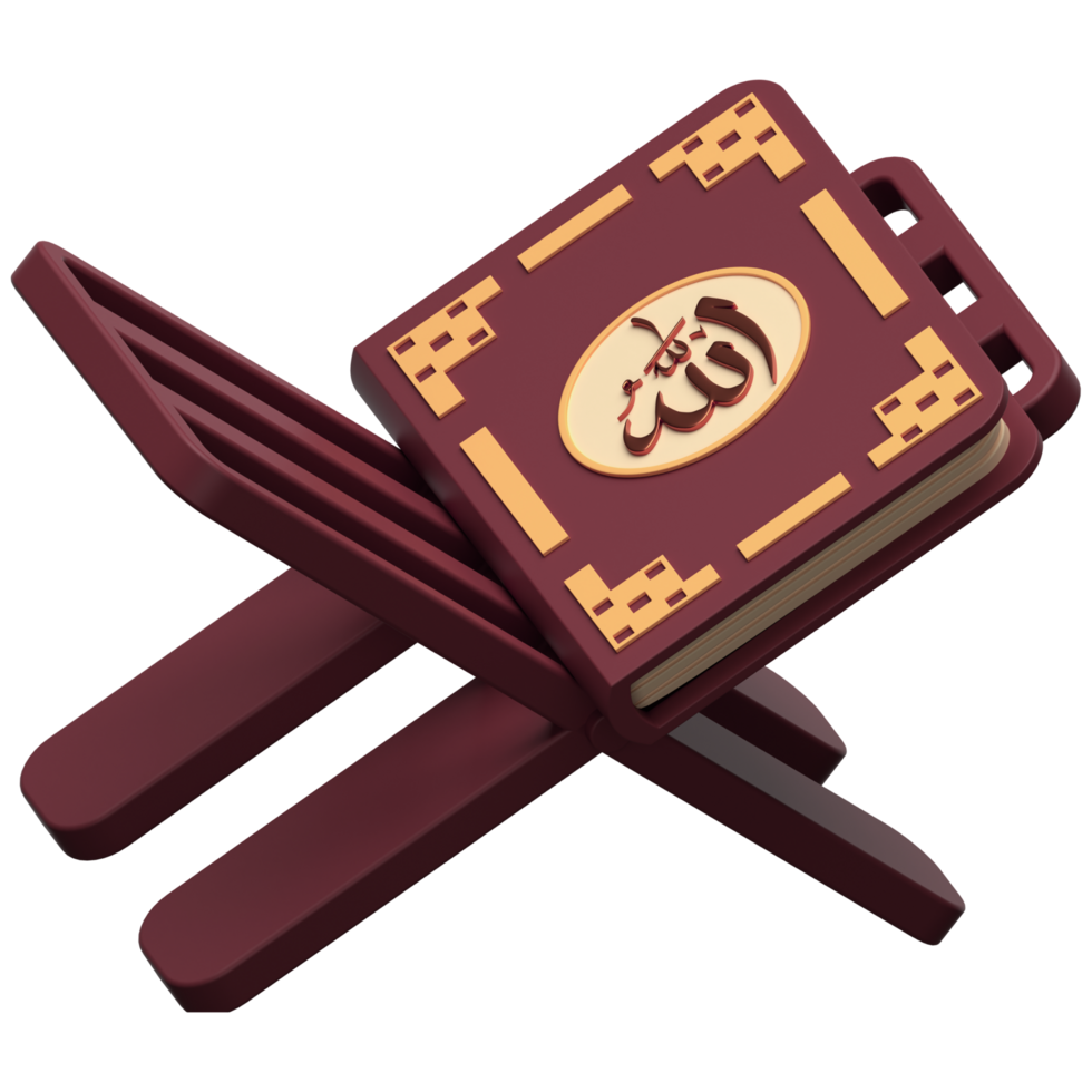 A book with the word quran on it png