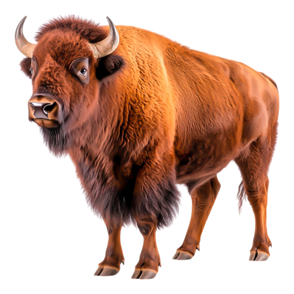 Majestic Bison Standing Proudly in a Natural Environment png