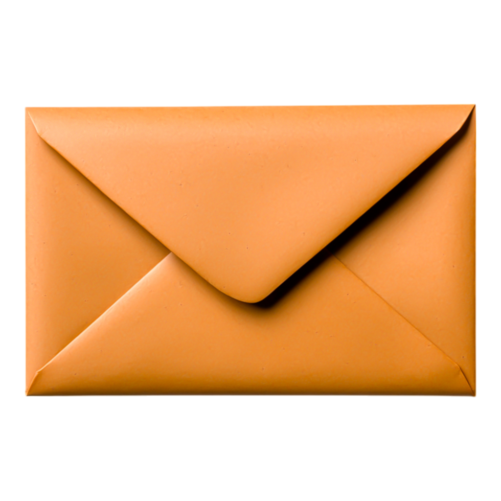 Orange Envelope for Mail Concepts png