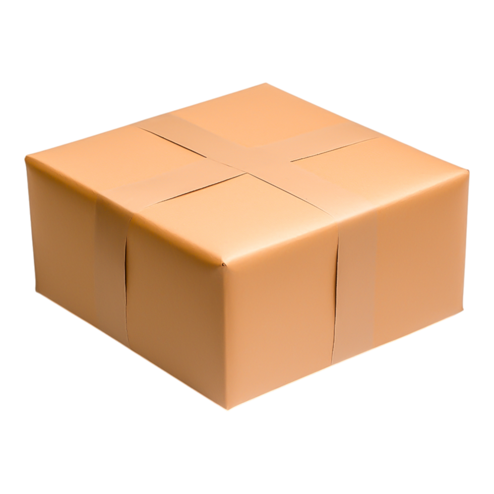 Plain Brown Cardboard Box for Shipping and Packaging Use png
