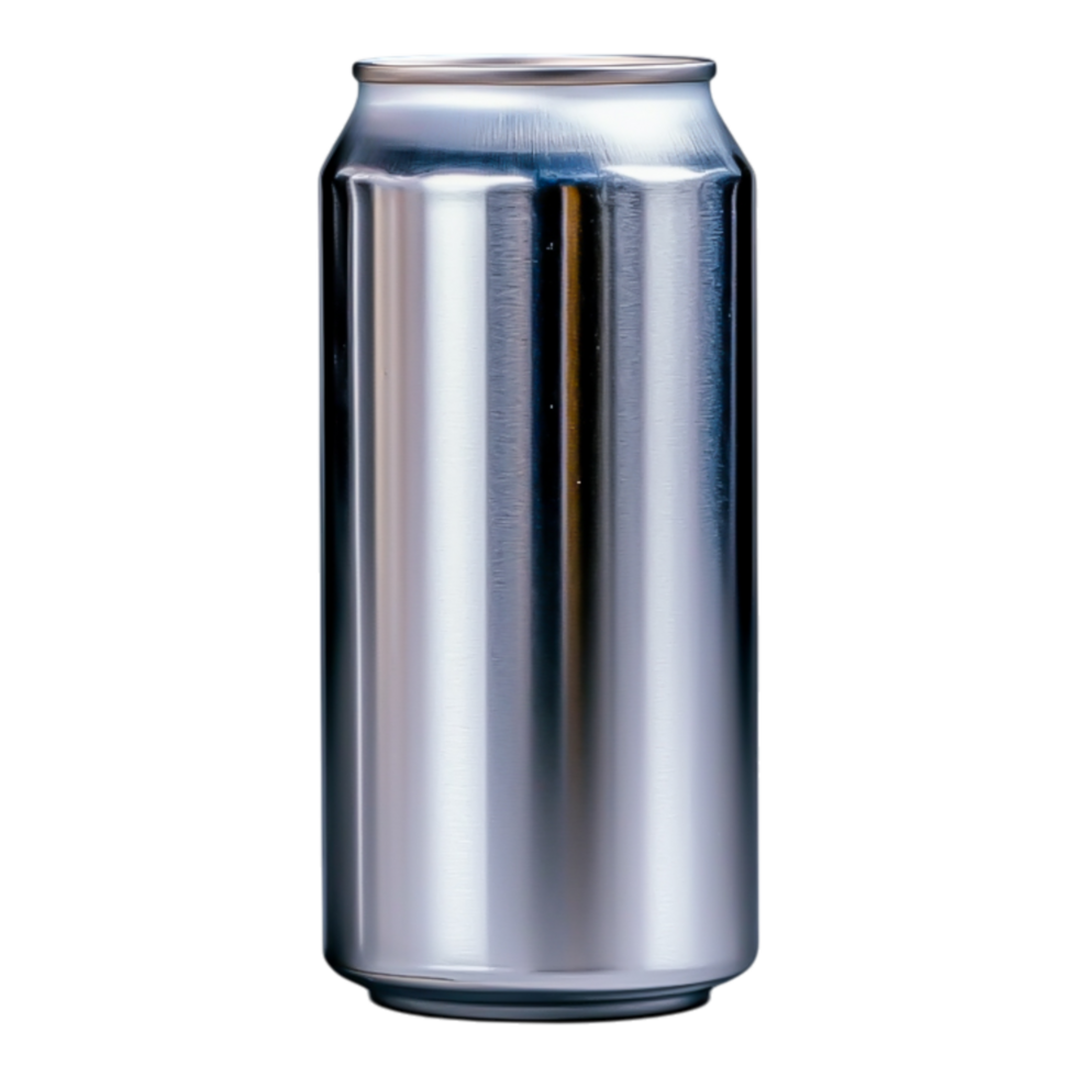 Metallic Aluminum Beverage Can Standalone Against png