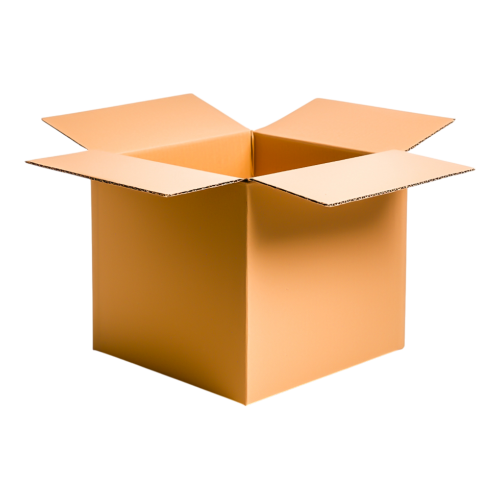 Open Empty Cardboard Box png