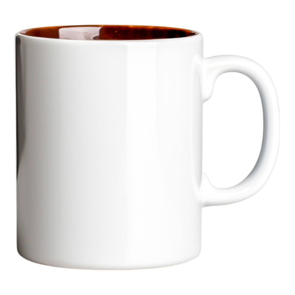 Blank White Coffee Mug for Customization and Creative Design png