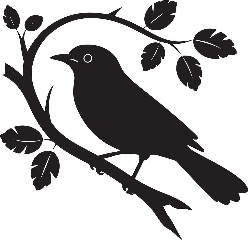 silhouette of bird vector