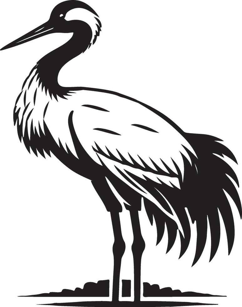 gannet bird silhouette vector