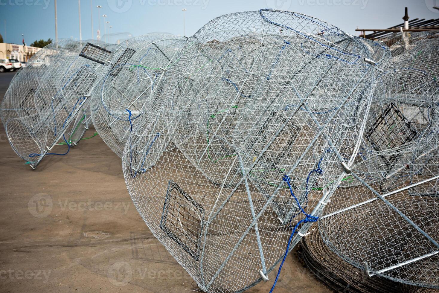 Metal fishing nets photo