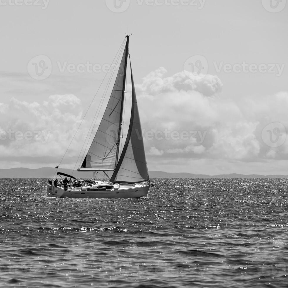 Recreational Yacht in the Sea photo