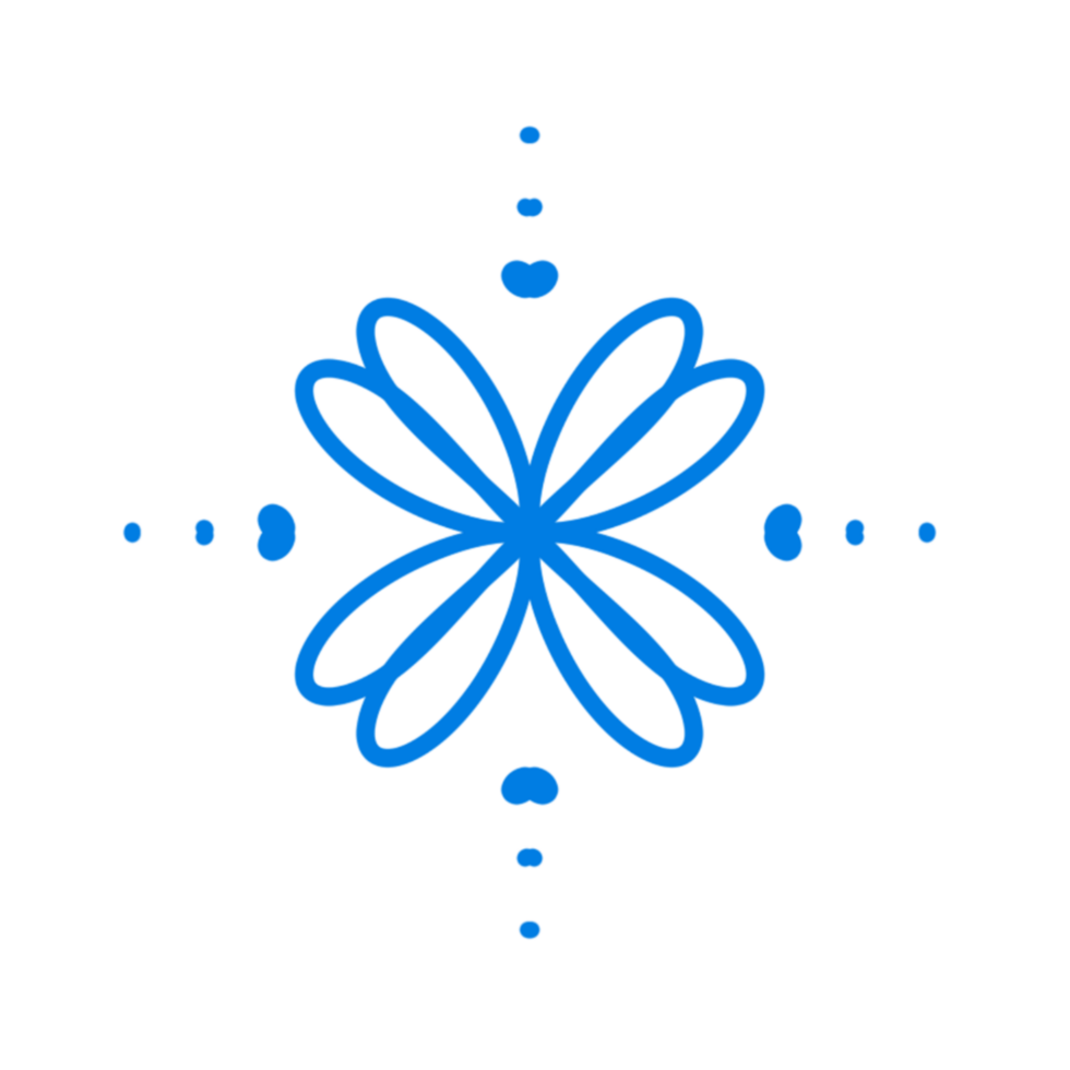 A blue flower icon png