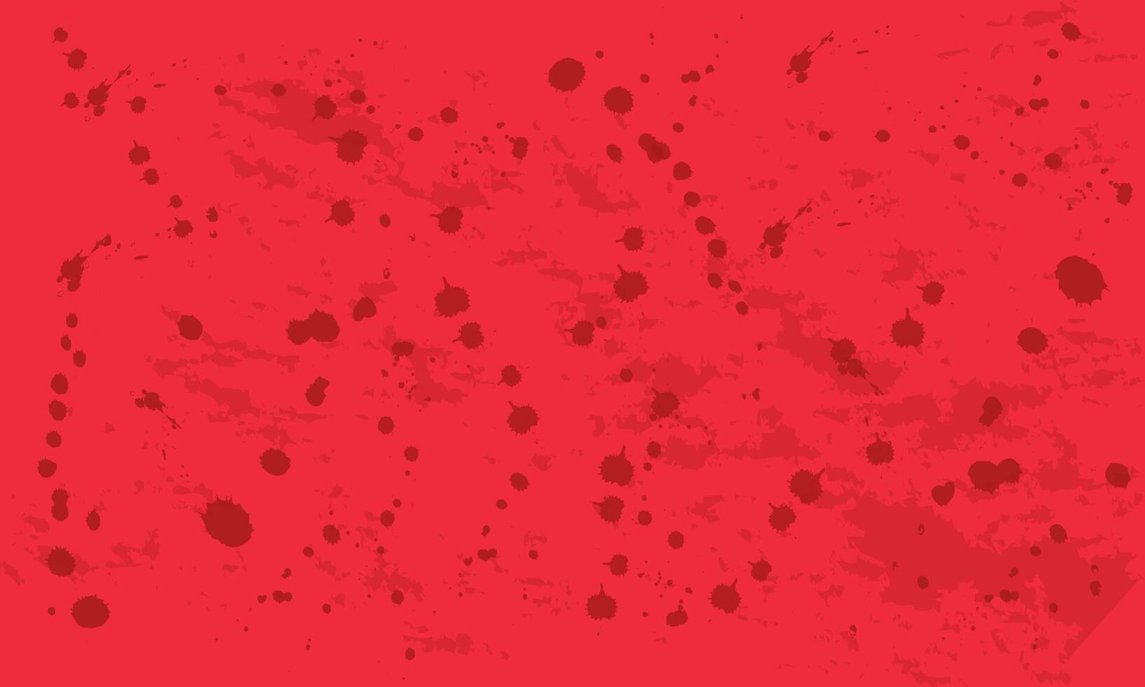 Red grunge background with paint splashes Illustration. vector