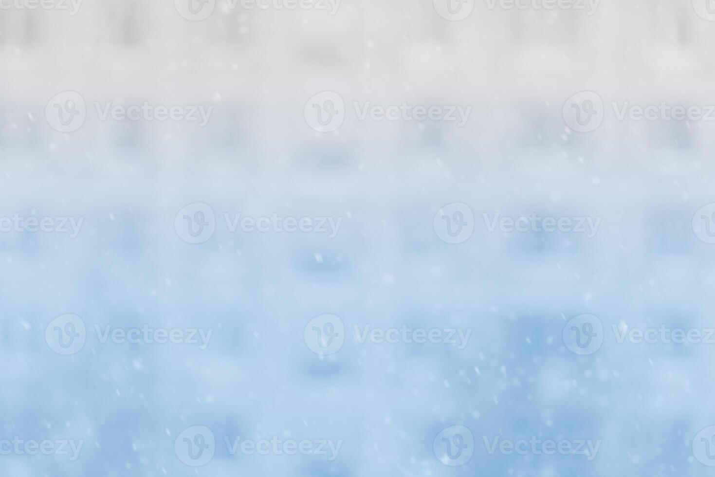 Snowfall in a big city photo