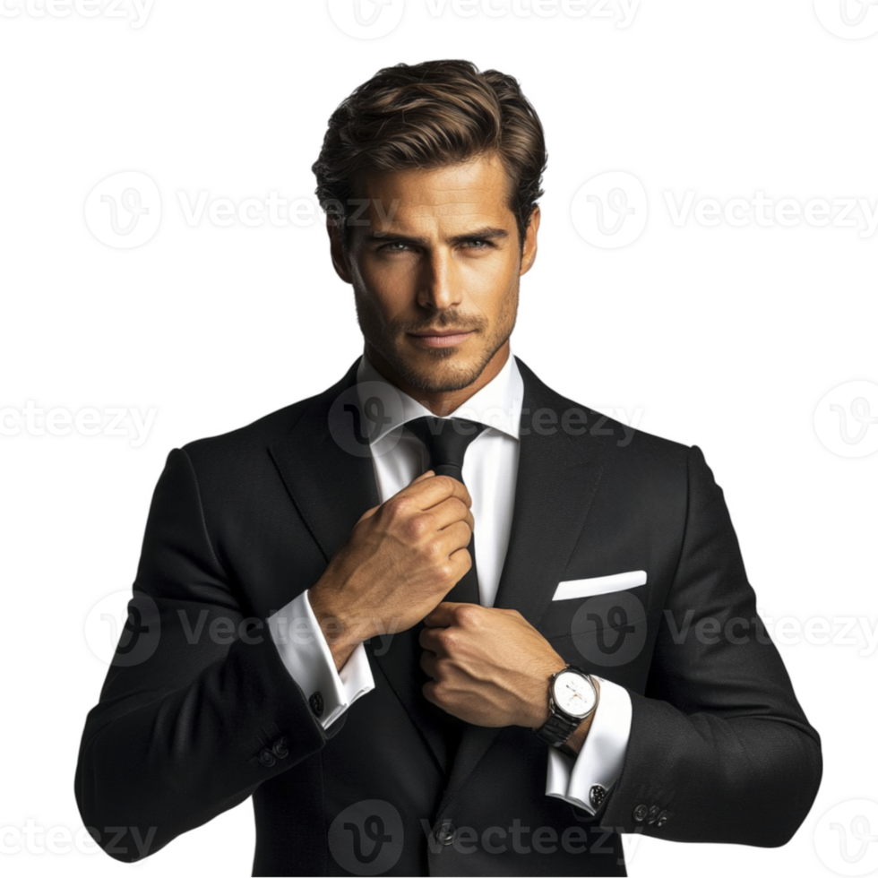 Men in formal suit, businessmen isolated on transparent background png