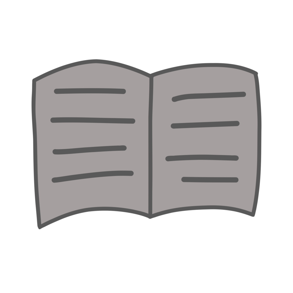 Book illustration design png