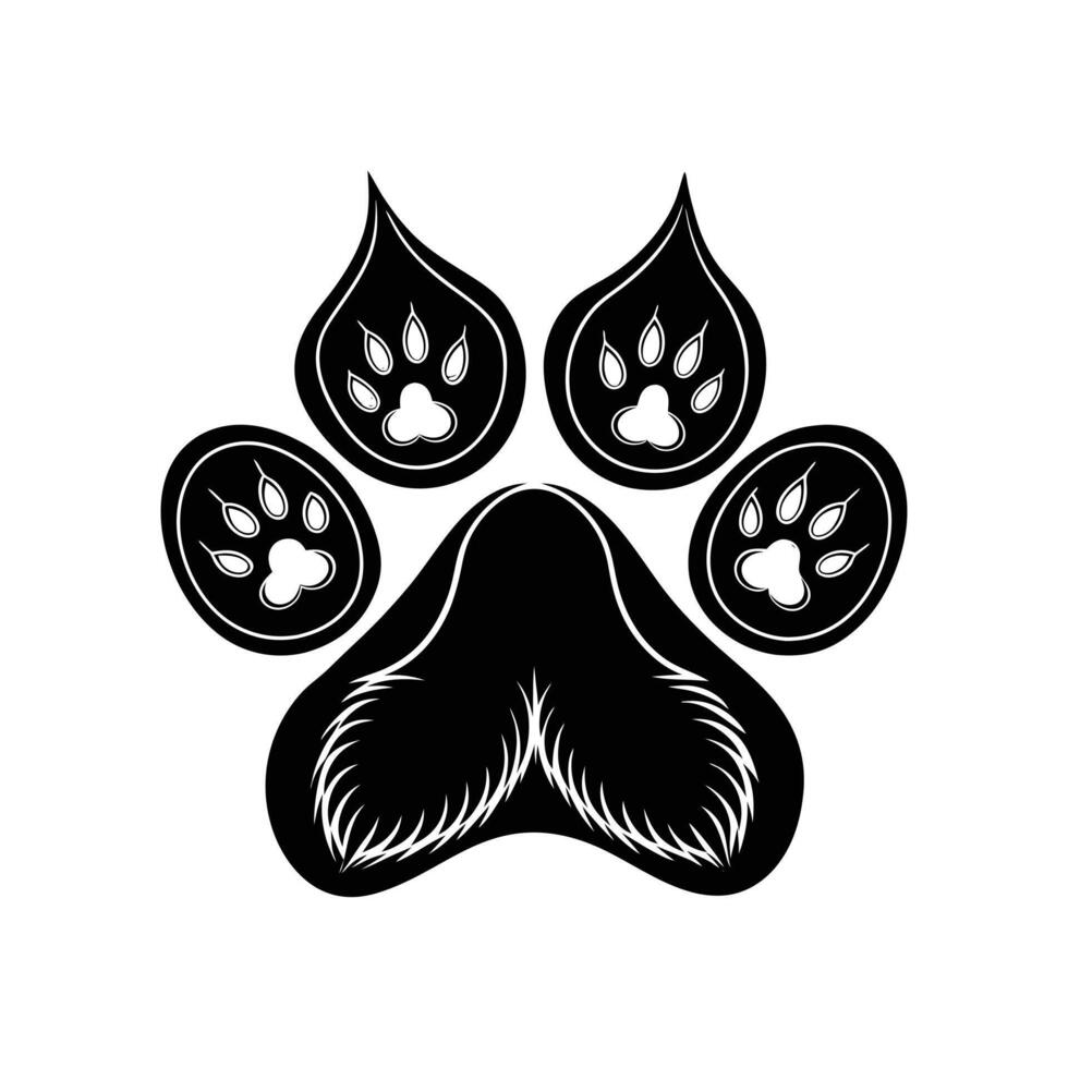 Miniature Schnauzer Paw vector