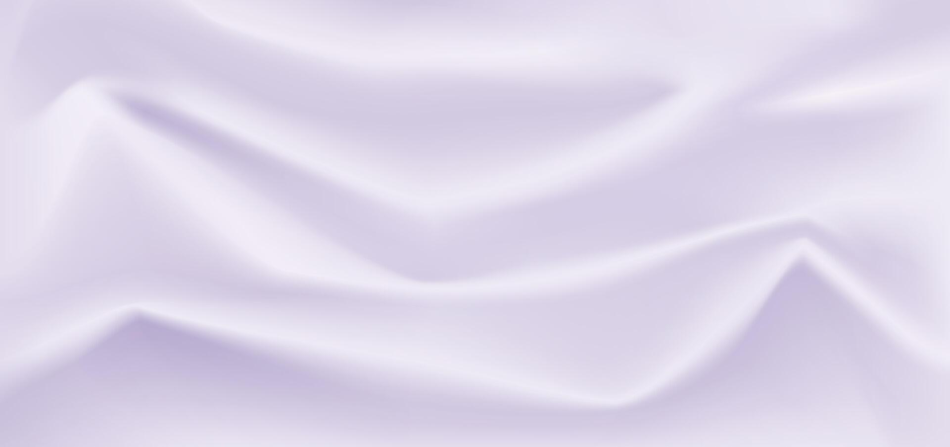 Texture of pink silk. Closeup fabric with smooth pleats background. Texture of textile pattern. Realistic 3D illustration design for product advertising. vector