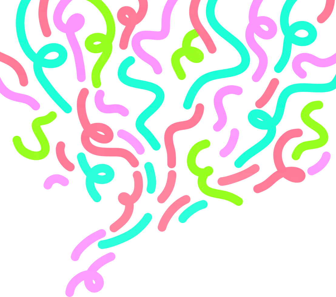 minimalist confetti playful png