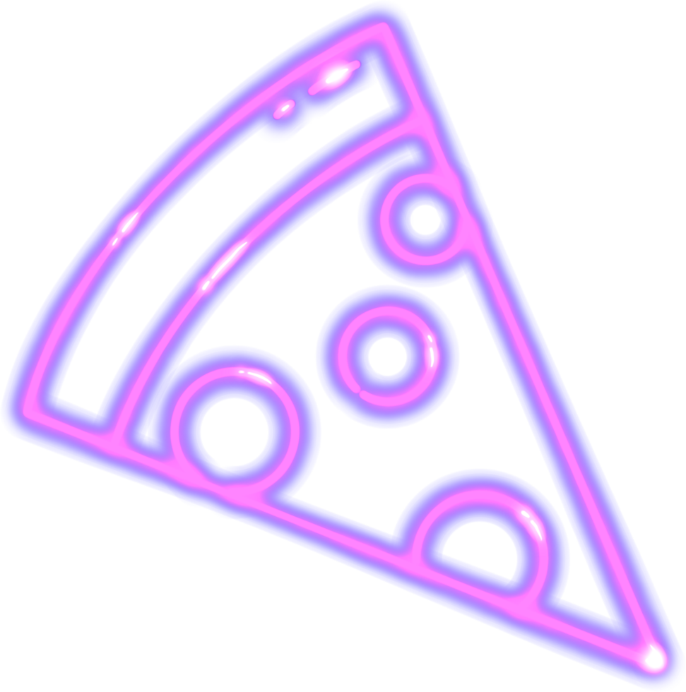 The Pizza Neon light png