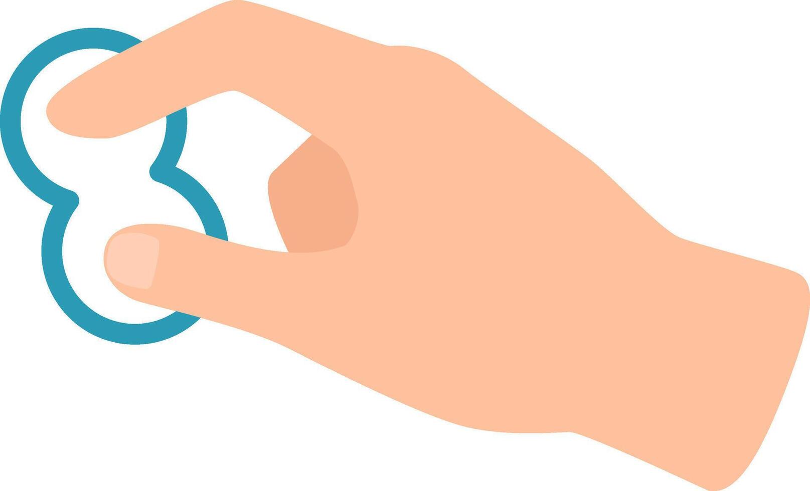 Close up view of a hand skillfully manipulating a fidget toy, illustrating effective techniques for stress relief and enhancing focus, perfect for managing anxiety and promoting calmness vector