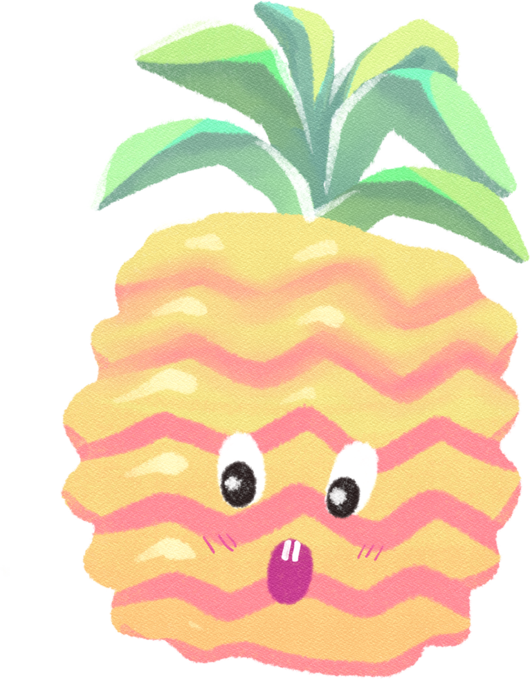 pineapple kawaii food png