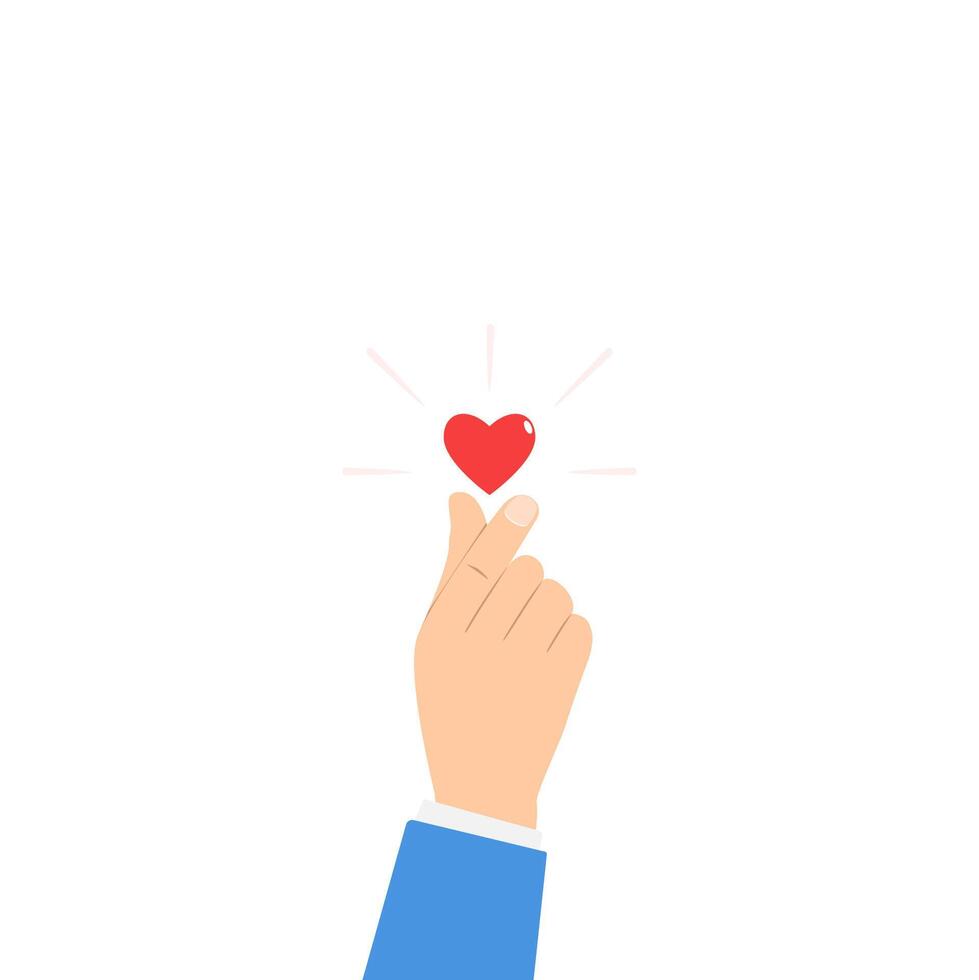 A finger gesture makes love. vector