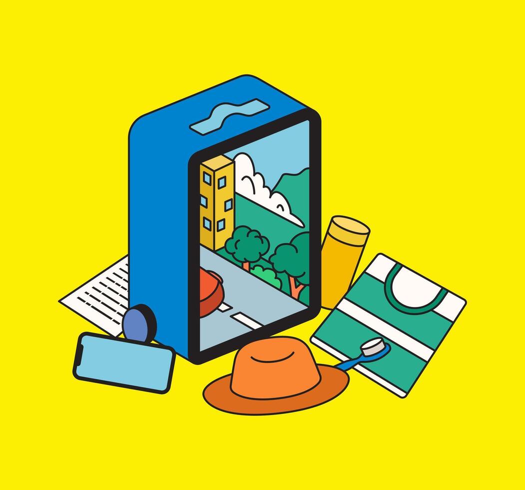 Travel Gear Illustration vector