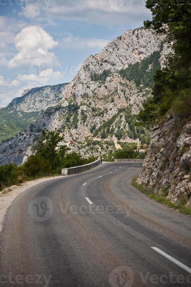 Road Turn in Mountains photo