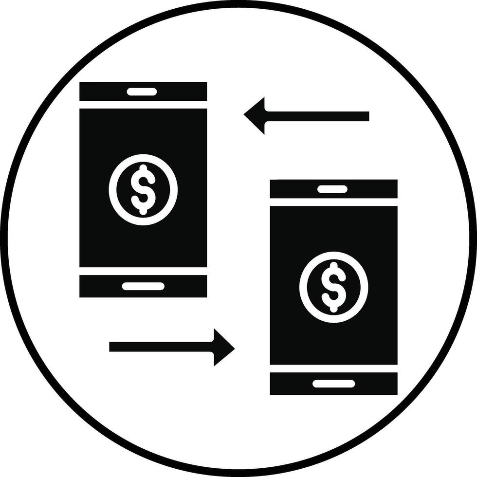 Money Transfer Illustration Icon vector