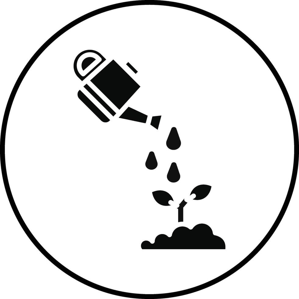 Watering Can Illustration Icon vector