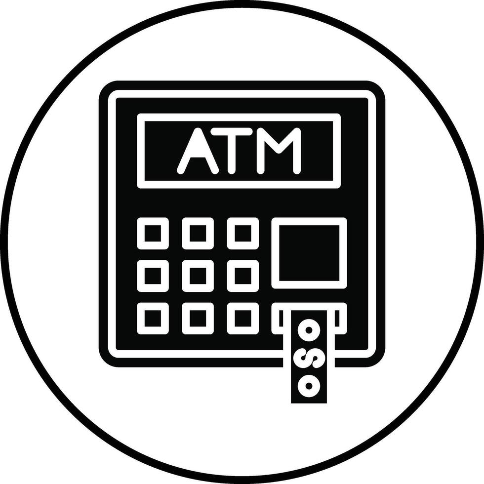 ATM Illustration Icon vector