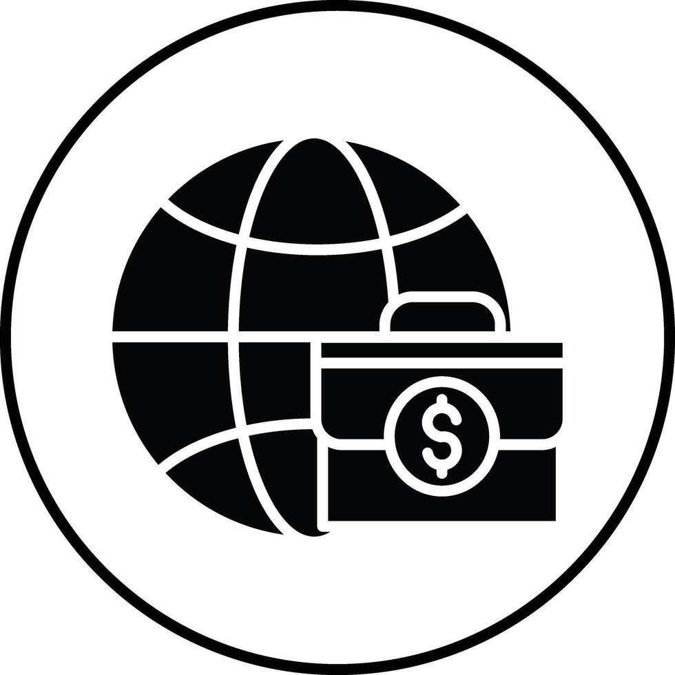 Worldwide Business Illustration Icon vector