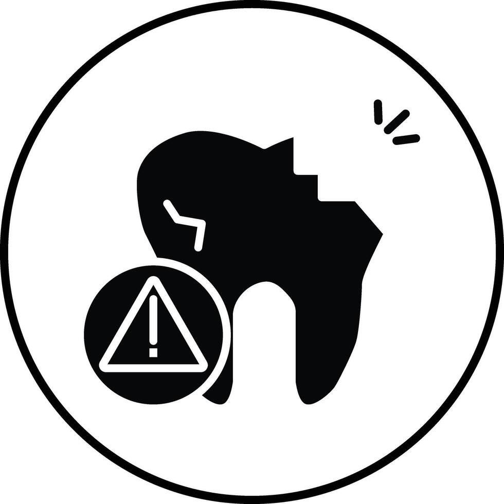Tooth Problem Illustration Icon vector